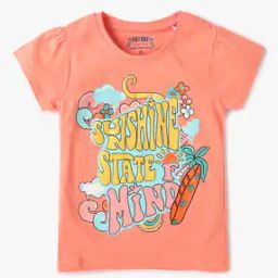 Typographic Print Round-Neck T-Shirt-image-8