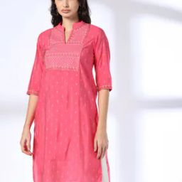Women Printed Straight Kurta-image-89