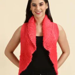 Front-Open Sleeveless Shrug-image-62