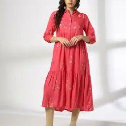 Women All-Over Embroidered Tiered Dress-image-101