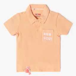 Boys Regular Fit Polo T-Shirt with Pillow Badge-image-42