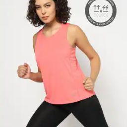 Women Regular Fit Round-Neck Running Tank T-Shirt-image-73