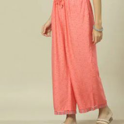 Women Printed Palazzos with Elasticated Drawstring Waist-picture-14