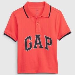 Brand Print Polo T-Shirt with Contrast Tipping-image-50
