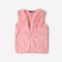 Sleeveless Faux-Fur Vest Jacket-image-37