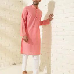 Men Slim Fit Kurta with Patch Pocket-image-62