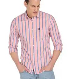 Striped Patch Pocket Shirt-image-58