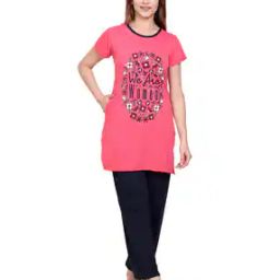 Self-design Nightwear Set-image-82