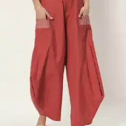 9rasa Women Straight Fit Chevrons Palazzos-picture-22