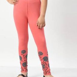 pixie n prince  Girls Floral Print Leggings-picture-5