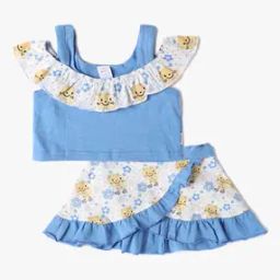 Floral Print Top & Skirt Set-image-62