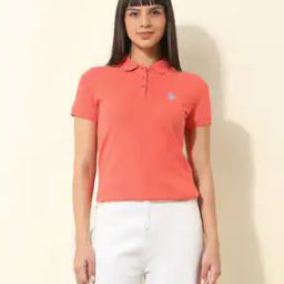 u.s. polo assn. Women Regular Fit Polo T-shirt-picture-20