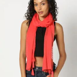 Women Swiss-Dot Scarf Stole-image-36