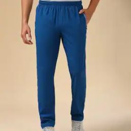 Men Straight Track Pants with Insert Pockets-image-11