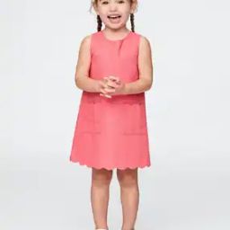 Girls Round-Neck Shift Dress-image-7