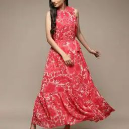 Women Floral Print Tiered Dress-image-22