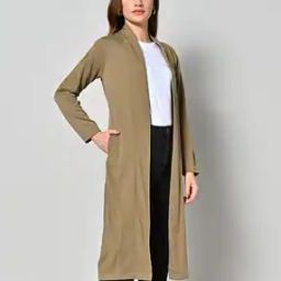 Women Open-Front Shrug with Insert Pockets-image-51