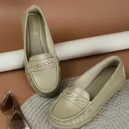 Women Round-Toe Loafers with Metal Accent-image-71