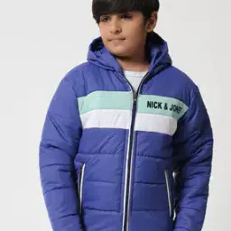 Colourblock Quilted Jacket with Zipper Pockets-picture-33