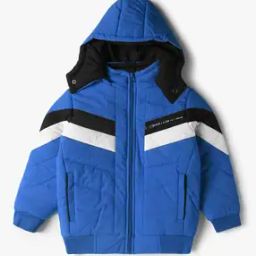 Boys Striped Puffer Jacket with Detachable Hoodie-picture-20