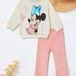 max Girls Minnie Mouse Trousers Set-picture-13