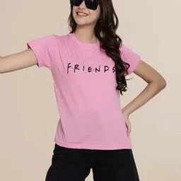 tromko Women Typographic Print Regular Fit Crew-Neck T-Shirt-picture-49