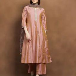 melange by lifestyle Women Embroidered Straight Kurta Set-picture-43