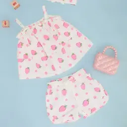 pantaloons baby Printed Top & Shorts Set with Headband -picture-49