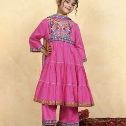 biba Girls Embellished Kurta Suit Set-picture-31