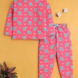 bumzee GIrls Printed T-Shirt & Pyjamas Set-picture-0