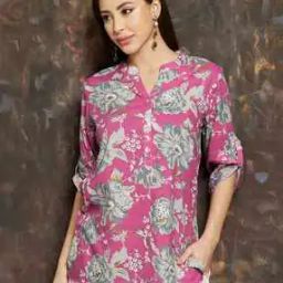 melange by lifestyle Women Floral Print Straight Tunic-picture-11