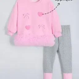 hopscotch Girls Applique Pants & Top Set-picture-42