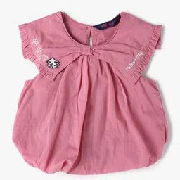 inf frendz Girls Embroidered Round-Neck Top-picture-0
