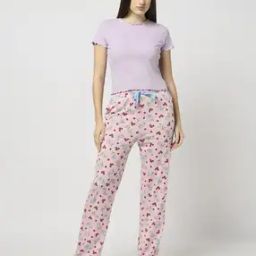 yousta Women Floral Print Regular Fit Pyjamas-picture-28