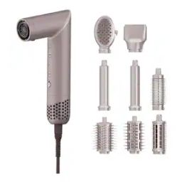 Flexy 8 In 1 Professional Hot Air Styler & Hair Dryer Brush - Pink-image-5