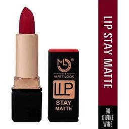Look Stay Matte Lipstick - 08 Divine Wine-10