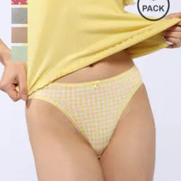 Pack of 5 Cotton High-Leg Panties-image-51