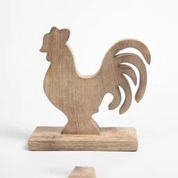 Wooden Rooster Tabletop Decorative-image-33