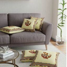 Pack of 5 Block Print Cushion Cover-image-47
