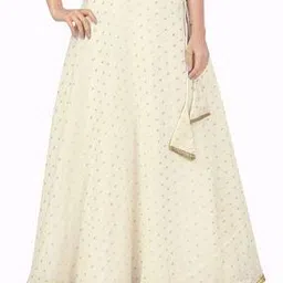 Polka-Dot Print Flared Skirt-image-10