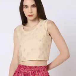 Crop Round-Neck Top-31