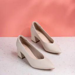 Women Slip-On Chunky Heeled Pumps-image-50