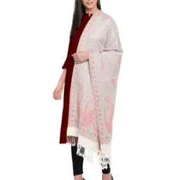 Paisley Woven Stole with Fringes-picture-25