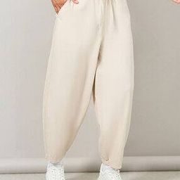 Wide-Leg Joggers with Insert Pockets-image-61