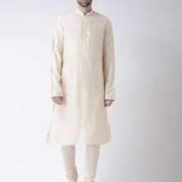 Solid Kurta with Mandarin Collar-image-2