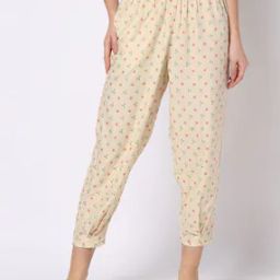 Women Floral Print Cropped Salwar-image-2