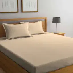 Striped King Bedsheet with 2 Pillow Covers-image-74