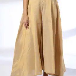 Women Straight Fit Palazzo with Semi-Elasticated Waist-picture-4