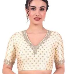 Women Embroidered Back Open Blouse-image-22