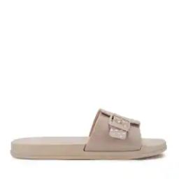 Open-Toe Slip-On Flat Slides-34